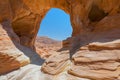 The Arches rock formation at Timna Park in the southern Negev Desert in Israel