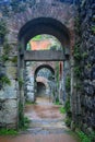 Kaiserswerth, Duesseldorf, Arches at the Ruin of the Imperial Castle, North Rhine-Westphalia, Germany