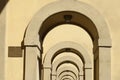 Arches on Via dei Georgofili Street, Florence Royalty Free Stock Photo