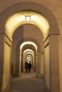 Arches on Via dei Georgofili Street, Florence, Royalty Free Stock Photo