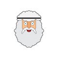 Archimedes face. Ancient greek mathematician, physicist. vector illustration