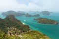 Archipelago at the Ang Thong National Marine Park in Thailand