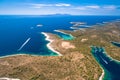 Archipelago of Croatia. Palmizana bay and Paklenski Otoci islands aerial view