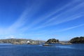 Archipelago of Gothenburg, Sweden, sea, small house on an island, nature, blue sky, beautiful day, spring, Scandinavia Royalty Free Stock Photo
