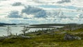 The archipelago Kuzova Is located in the White sea. Russian North. Royalty Free Stock Photo