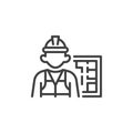 Architect avatar line icon