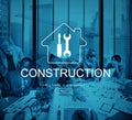 Architect Blueprint Discussion Engineer Project Office Concept Royalty Free Stock Photo