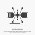 Architect, constructing, grid, sketch, structure Icon. glyph vector gray symbol for UI and UX, website or mobile application Royalty Free Stock Photo