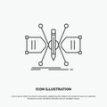 Architect, constructing, grid, sketch, structure Icon. Line vector gray symbol for UI and UX, website or mobile application Royalty Free Stock Photo