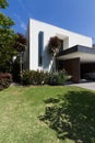 Architect design contemporary luxury double storey white rendered home