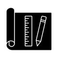 Architect documents Isolated Vector icon Which can easily modify or edit