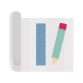 Architect documents Isolated Vector icon Which can easily modify or edit