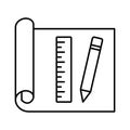 Architect documents Isolated Vector icon Which can easily modify or edit