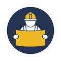 Architect drafter Isolated Vector icon Which can easily modify or edit