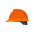 Architect helmet icon, flat style