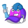 Architect isolated cap in the a mascot