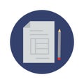 Architect paper Color Vector Icon which can easily modify or edit