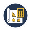 Architect paper Isolated Vector icon Which can easily modify or edit