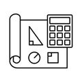 Architect paper Isolated Vector icon Which can easily modify or edit