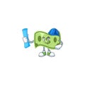 Architect paper money character on white background