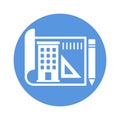 Architect paper Vector Icon which can easily modify or edit Royalty Free Stock Photo