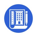 Architect paper Vector Icon which can easily modify or edit Royalty Free Stock Photo