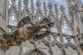 Architectonic details from the famous Milan Cathedral, Italy Royalty Free Stock Photo