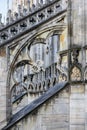 Architectonic details of Milan Cathedral Royalty Free Stock Photo