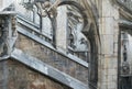 Gothic roof of Milan Cathedral Royalty Free Stock Photo