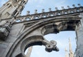 Milan Cathedral roof arches detail Royalty Free Stock Photo