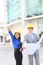 Architects on Building Construction Site Royalty Free Stock Photo