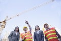 Architects and businesswomen at a construction site, Beijing Royalty Free Stock Photo