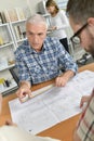 Architects getting down to business Royalty Free Stock Photo