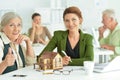 Architects Working In Office Royalty Free Stock Photo