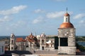 Architectual details and rooftop view of Havana, Cuba