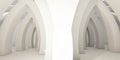 Architectural abstract background, white background, arches