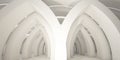 Architectural abstract background, white background, arches