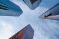 Architectural abstract of modern buildings in Los Angeles Royalty Free Stock Photo