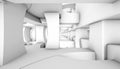 Architectural abstract parametric 3d visualisation