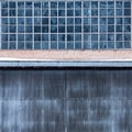 Architectural abstraction. The facade of an old industrial building