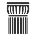 Architectural ancient column icon, design of classical pattern