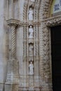 Architectural artistic fragment of the exterior of the Cathedral of St. James in Sibenik, Croatia