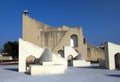 Architectural astronomical instruments in Jantar Mantar observatory completed in 1734, Jaipur, India Royalty Free Stock Photo