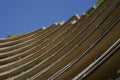 Architectural background curved building facade in Paris Royalty Free Stock Photo