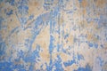 Rough concrete blue painted wall background, abstract surface texture for design