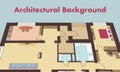 Architectural background. Architectural plans of residential buildings. The drawings of cottages Royalty Free Stock Photo