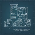 Architectural Blueprint Floor Plan