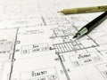 Plan for building construction Royalty Free Stock Photo