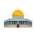 Architectural building. Architecture, monuments, landmark. Mosque: Dome of Church - Jerusalem.
