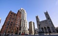 Architectural buildings in Montreal Royalty Free Stock Photo